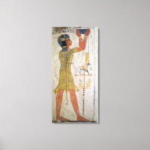 Ein Inmutef Priester, der ein Angebot macht Leinwanddruck