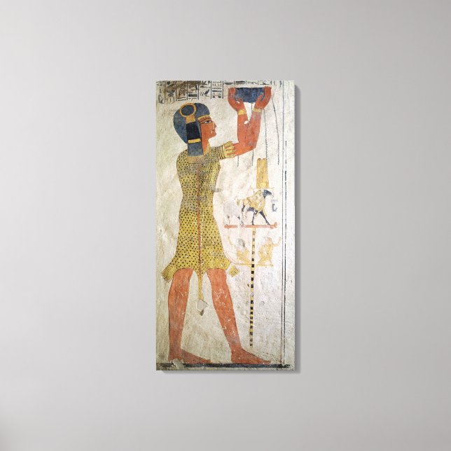 Ein Inmutef-Priester macht ein Angebot Leinwanddruck (Vorderseite)