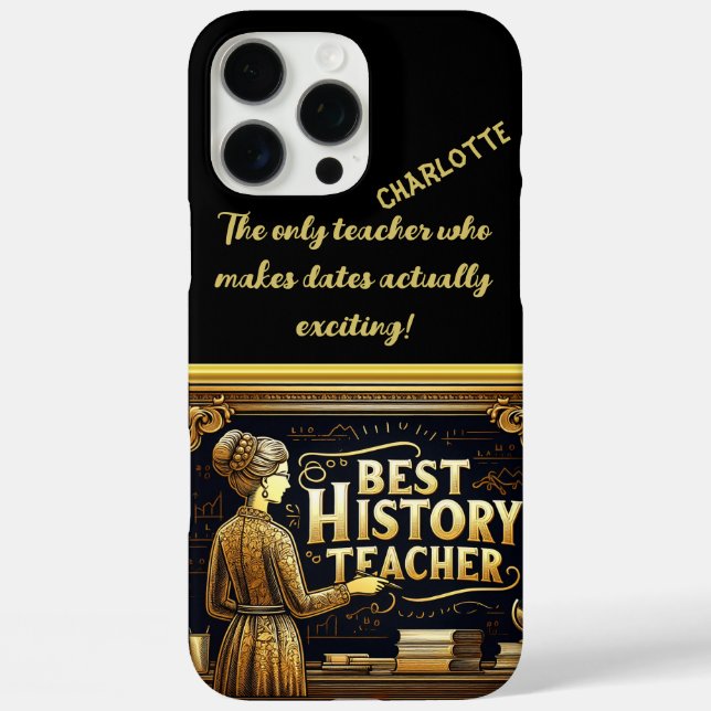 Ein Inspirierend Geschichtslehrer an der Tafel Case-Mate iPhone Hülle (Rückseite)