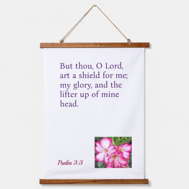 Ein inspirierendes Hangband Wandteppich Mit Holzrahmen (Vorderseite)