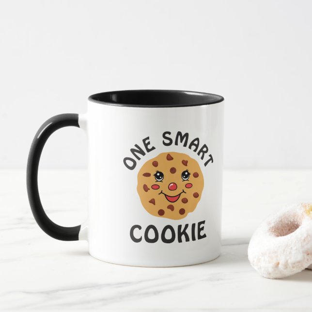 Ein intelligentes Cookie Tasse (Mit Donut)