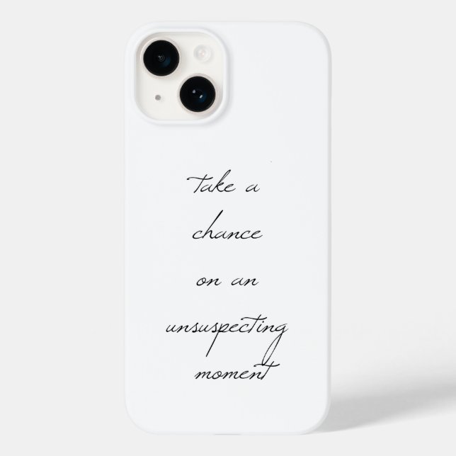 Ein iPhone-Fall mit Chance Case-Mate iPhone Hülle (Rückseite)