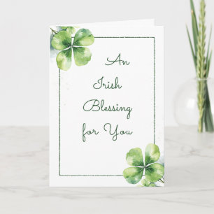 Ein irischer Segen – Christlicher St. Patrick’s Da Feiertagskarte
