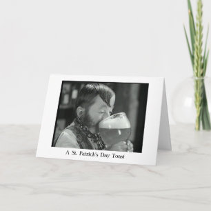 Ein irischer trinkender Toast Karte