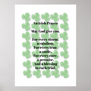 Ein irisches Gebet Poster