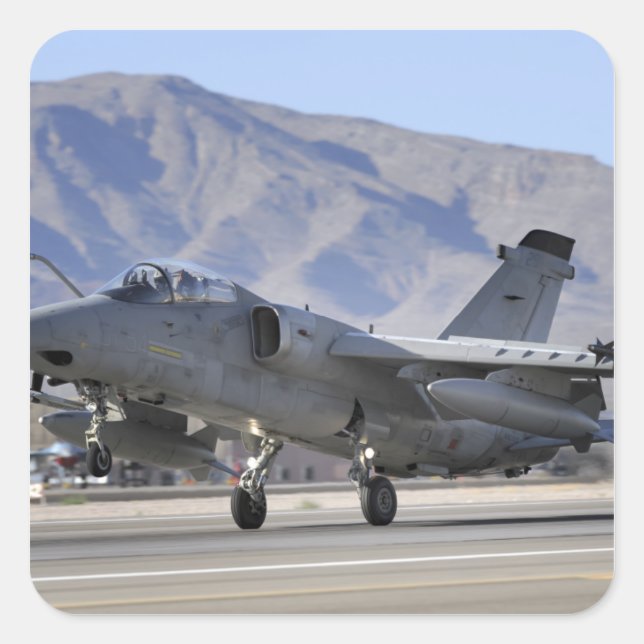 Ein italienischer AMX-Kämpfer Quadratischer Aufkleber (Vorderseite)