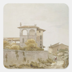 Ein italienisches Landhaus Quadratischer Aufkleber