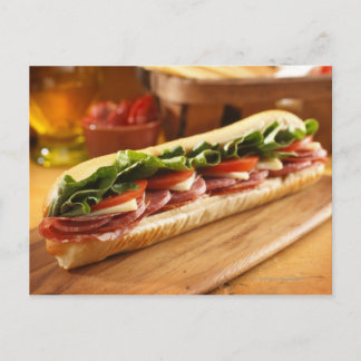 Ein italienisches Untersandwich mit 2 Postkarte