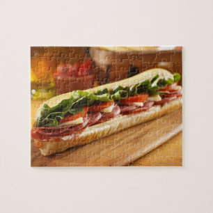 Ein italienisches Untersandwich mit 2 Puzzle