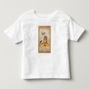 Ein Jäger, der seinen Falken streicht Kleinkind T-shirt