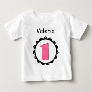 Ein Jahr alt Baby Mädchen Geburtstag Geschenk T-Sh T-shirt