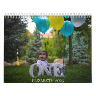EIN JAHR ALT "IHR BABYNAMEN" 12 Monate Kalender