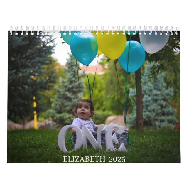 EIN JAHR ALT "IHR BABYNAMEN" 12 Monate Kalender (Titelbild)