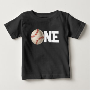 Ein Jahr alter Baseball erster Geburtstag Baby T-shirt
