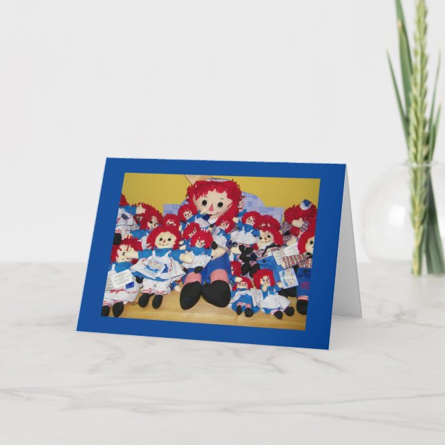 **EIN JAHR ALTER GEBURTSTAG** AUS RAGGEDY ANN KARTE (Vorderseite)
