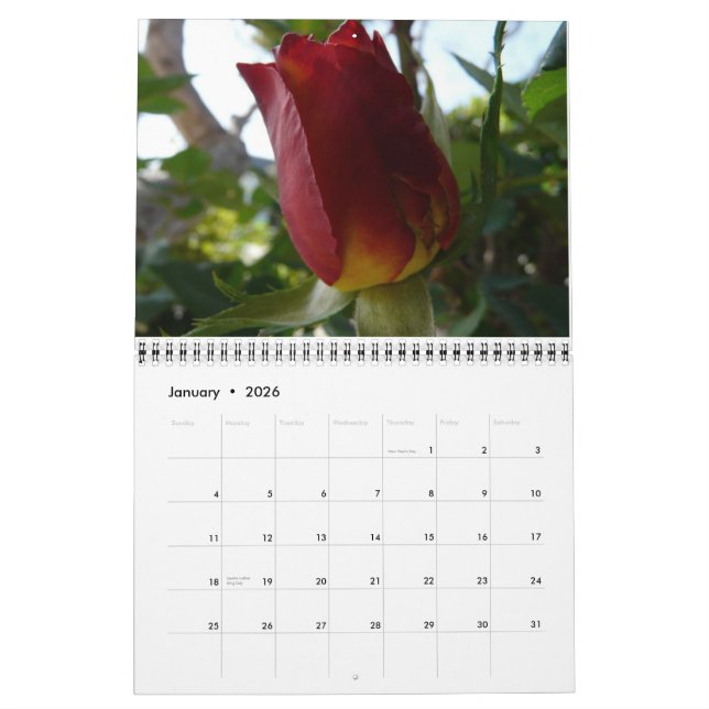 Ein Jahr der Blumen Kalender (Jan 2026)