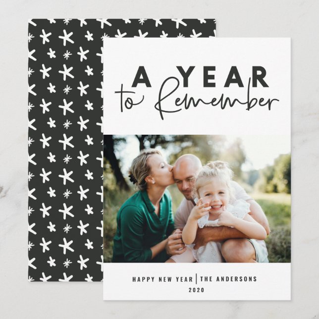 Ein Jahr der Erinnerung an das moderne Foto im neu (Vorne/Hinten)