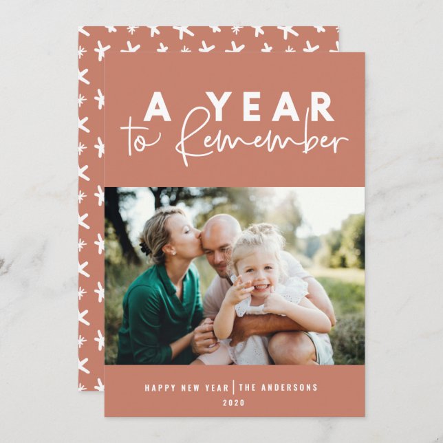 Ein Jahr der Erinnerung an das moderne Foto im neu (Vorne/Hinten)