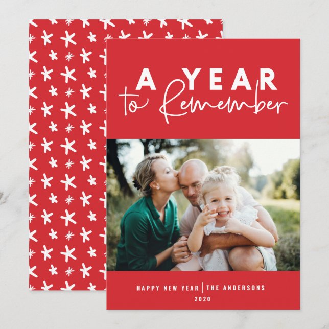 Ein Jahr der Erinnerung an das moderne Foto im neu (Vorne/Hinten)