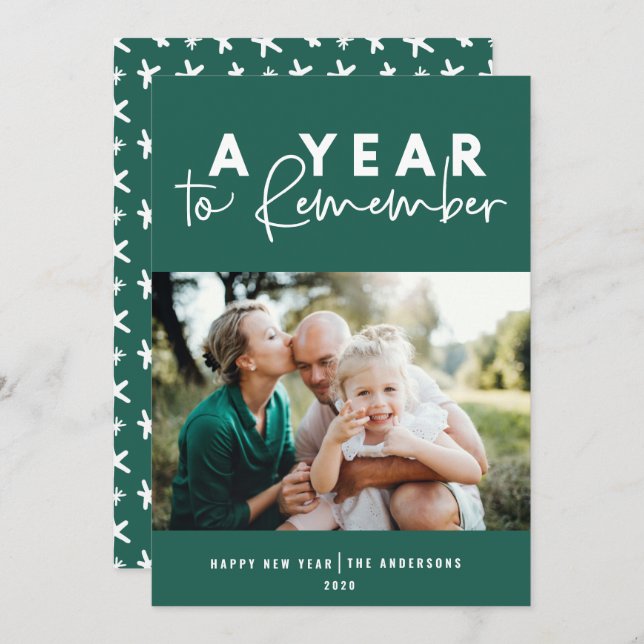 Ein Jahr der Erinnerung an das moderne Foto im neu (Vorne/Hinten)