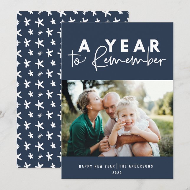 Ein Jahr der Erinnerung an das moderne Foto im neu (Vorne/Hinten)