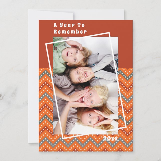 Ein Jahr der Erinnerung an das Zickzack Weihnachts (Vorderseite)