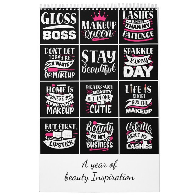 Ein Jahr der Schönheitsinspirierung Kalender (Titelbild)