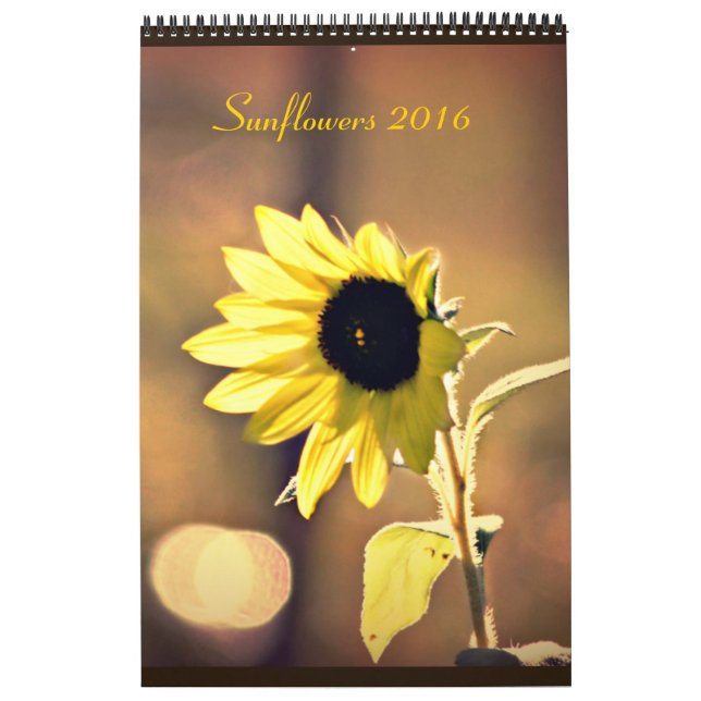 Ein Jahr des Kalenders der Sonnenblume-2016 Kalender (Titelbild)