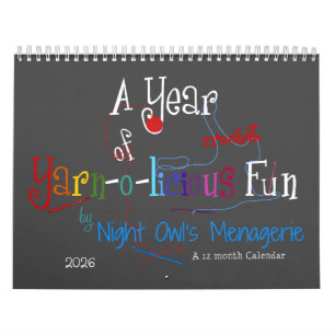Ein Jahr des mondänen Crochet Fun Calendar Kalender