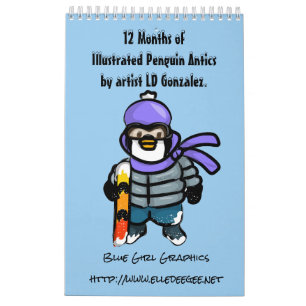 Ein Jahr des Pinguinkalenders Kalender