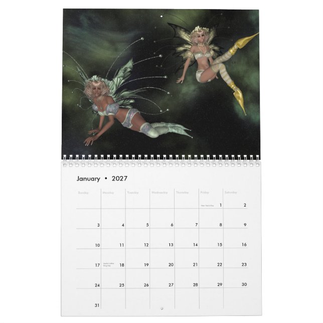 Ein Jahr für Fanatsy Kalender (Jan 2027)