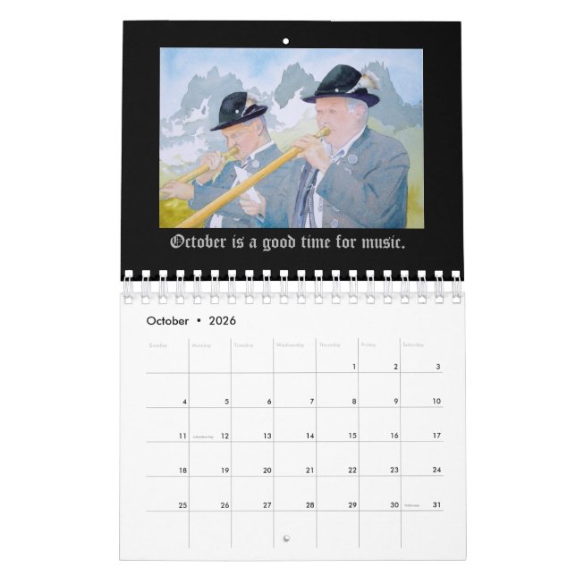 Ein Jahr in Deutschland-Kalender Kalender (Okt 2026)