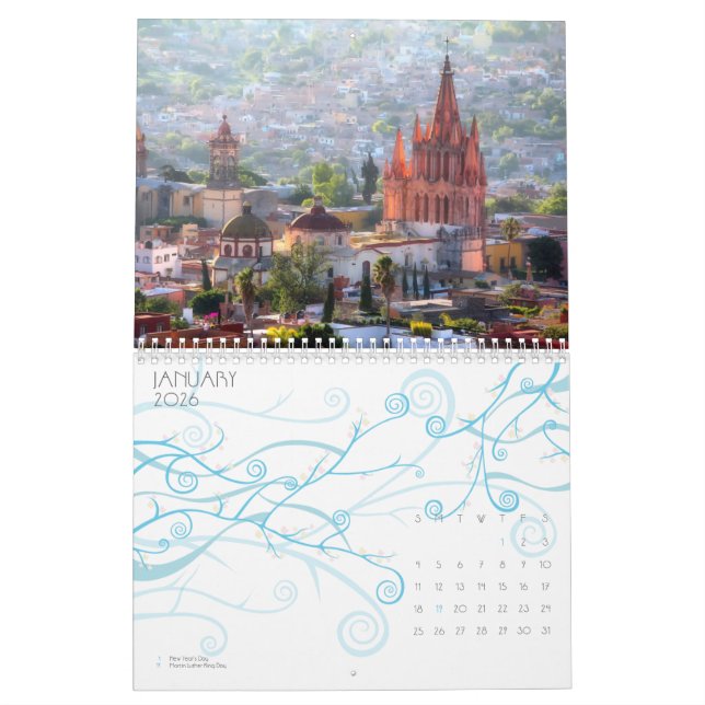 Ein Jahr in San Miguel de Allende, Mexiko, Kalender (Jan 2026)