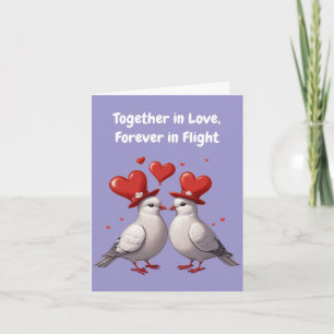 Ein Jahr Liebe und Hingabe feiern Karte
