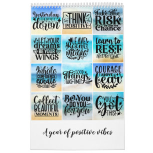 Ein Jahr positiver Vibes Kalender
