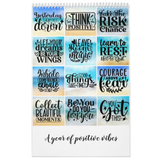 Ein Jahr positiver Vibes Kalender