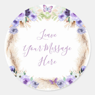 Ein Jahr schmetternde Schmetterlingsblende-Liebe d Runder Aufkleber