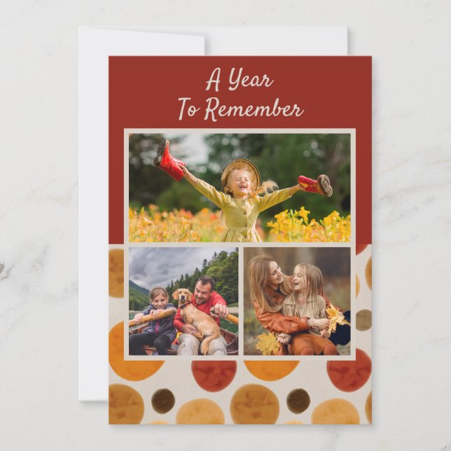 Ein Jahr zum Erinnern frohe Weihnachten Moderne 3  (Vorderseite)