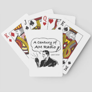 Ein Jahrhundert AM-Radio-Übertragung Spielkarten