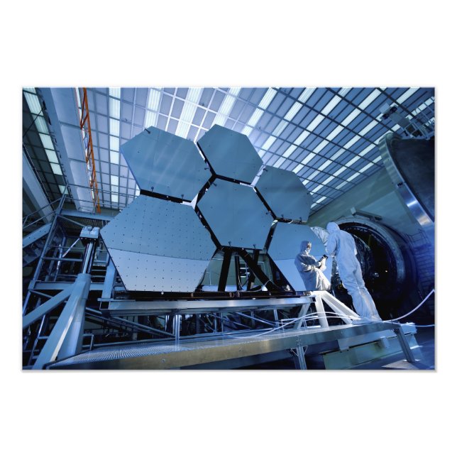 Ein James Webb Space Telescope-Array Fotodruck (Vorne)