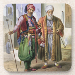 Ein Janissary und ein Kaufmann in Kairo, Getränkeuntersetzer