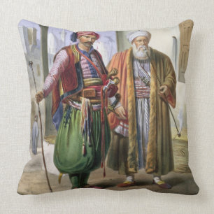 Ein Janissary und ein Kaufmann in Kairo, Kissen