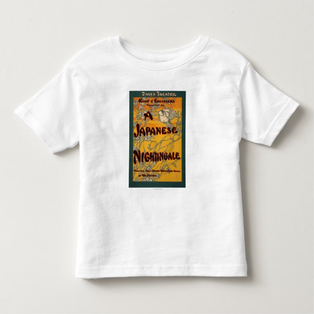 Ein japanische Nachtigall-Theaterspiel-Plakat Kleinkind T-shirt (Vorderseite)