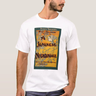 Ein japanische Nachtigall-Theaterspiel-Plakat T-Shirt
