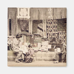 Ein japanischer Stoffspeicher, c.1890 (Hand Magnet