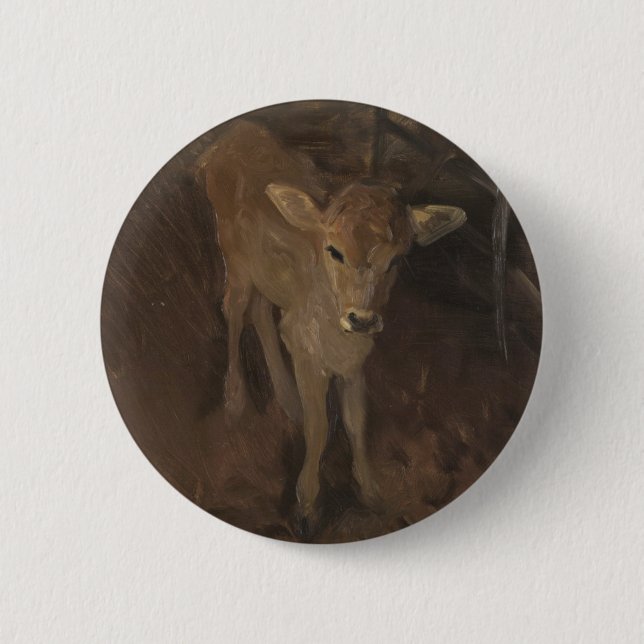 Ein Jersey-Kalb Button (Vorderseite)