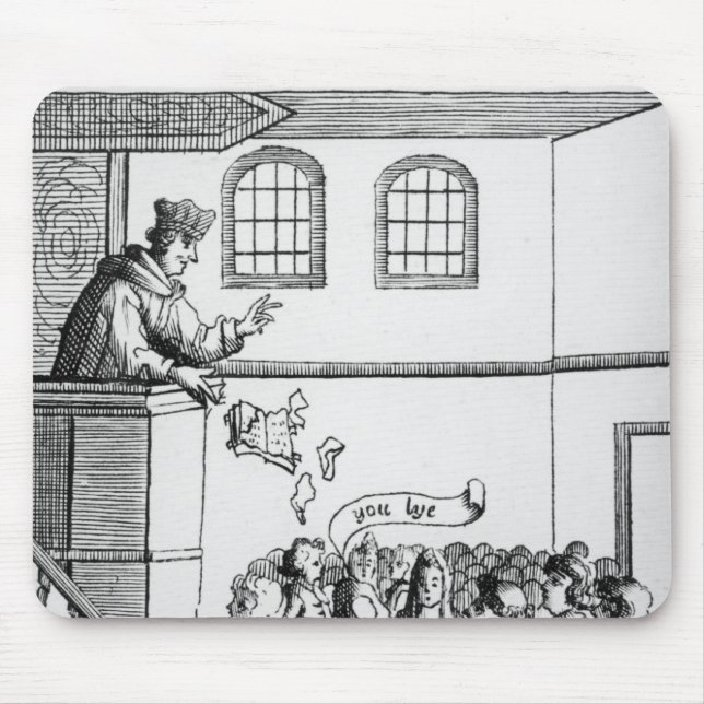 Ein Jesuit, der gegen unsere Bibel predigt Mousepad (Vorne)