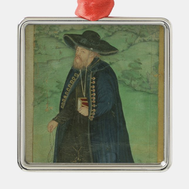 Ein Jesuitpriester, eingeschrieben auf Perser: Ornament Aus Metall (Vorne)