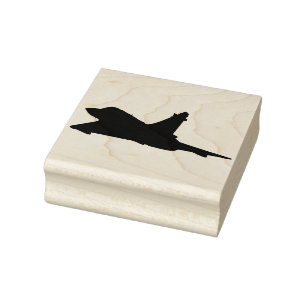 Ein Jet-Kämpfer Gummistempel