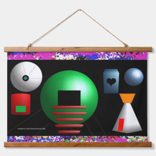 Ein JPs Künstlerisches Produkt-Tapestry Wandteppich Mit Holzrahmen